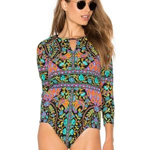 NWT Nanette Lepore King's Road print rash guard